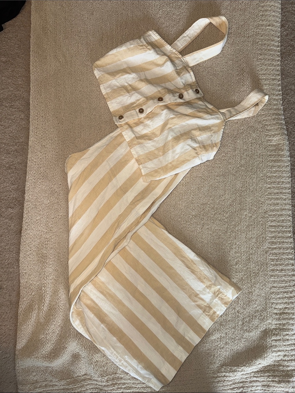 Billabong Beige & White Striped two piece set